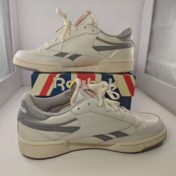 Reebok Club C Revenge Plus White/Grey Sneakers Size US 11 Mens DV7187 - Picture 2 of 12